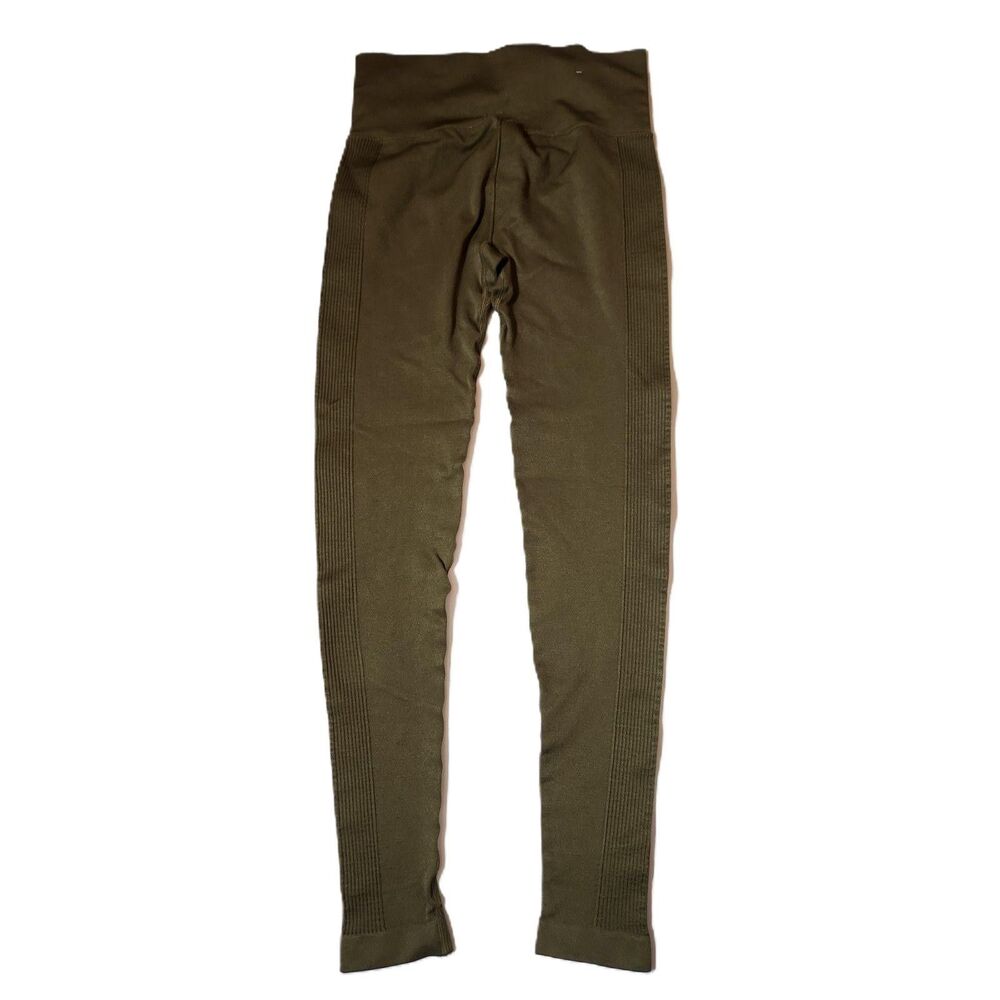 Forever 21 Olive Green Leggings Juniors Small Stretch Pull On